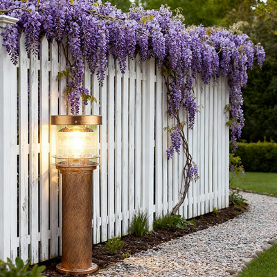 Outdoor Bollard Light – Bronze Finish Solar Version – Tavellix