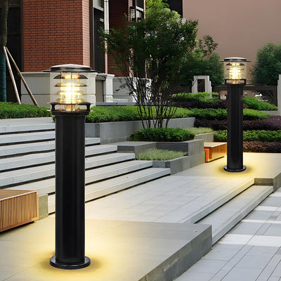 LED Garden Light – Black Hardwired Large Height Option – Tavellix