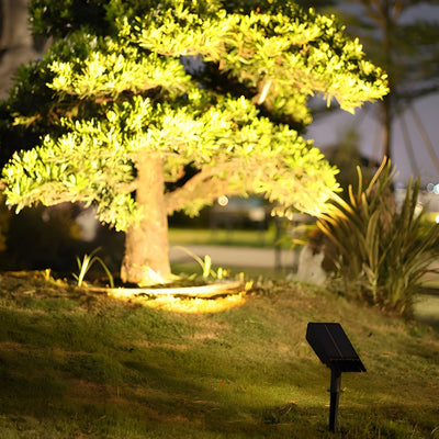 Solar Garden Spotlight – Warm White Flowerbed Focus – Tavellix