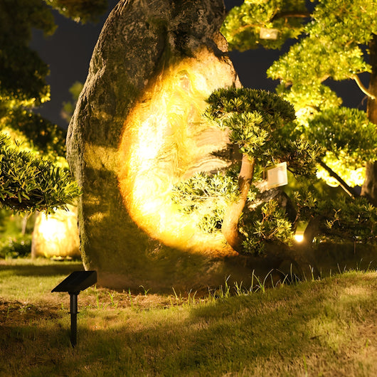 Solar Garden Spotlight – Ground Stake Installation Detail – Tavellix